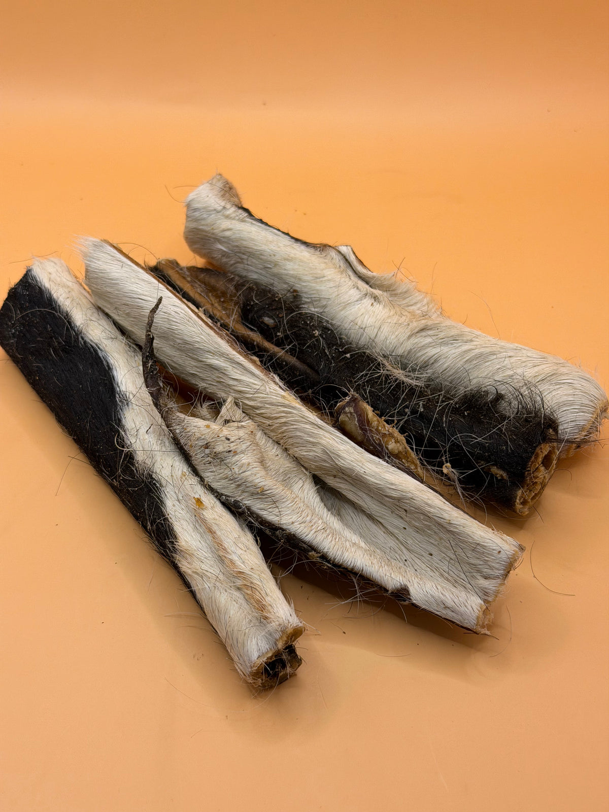 Beef head hide with hair 250 g, dried dog treat by BRUUN