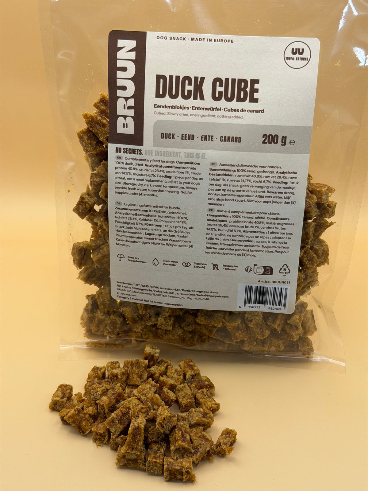 Eend cubes 200g