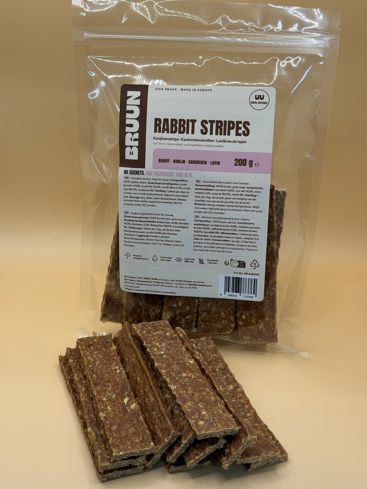 Strisce di coniglio 200 g